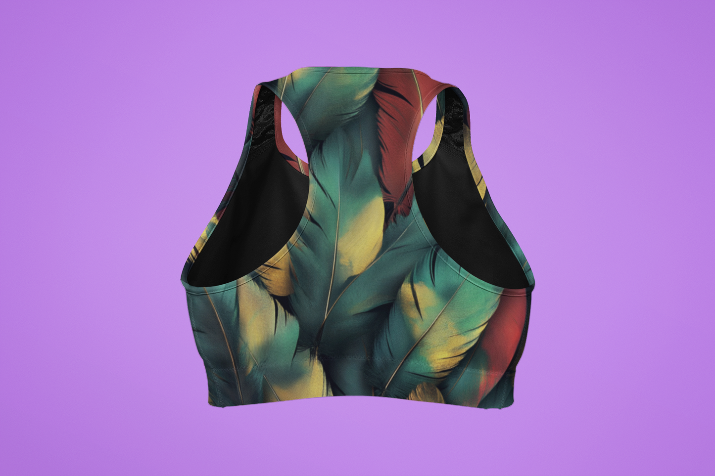 Deep Jungle Feather Bra