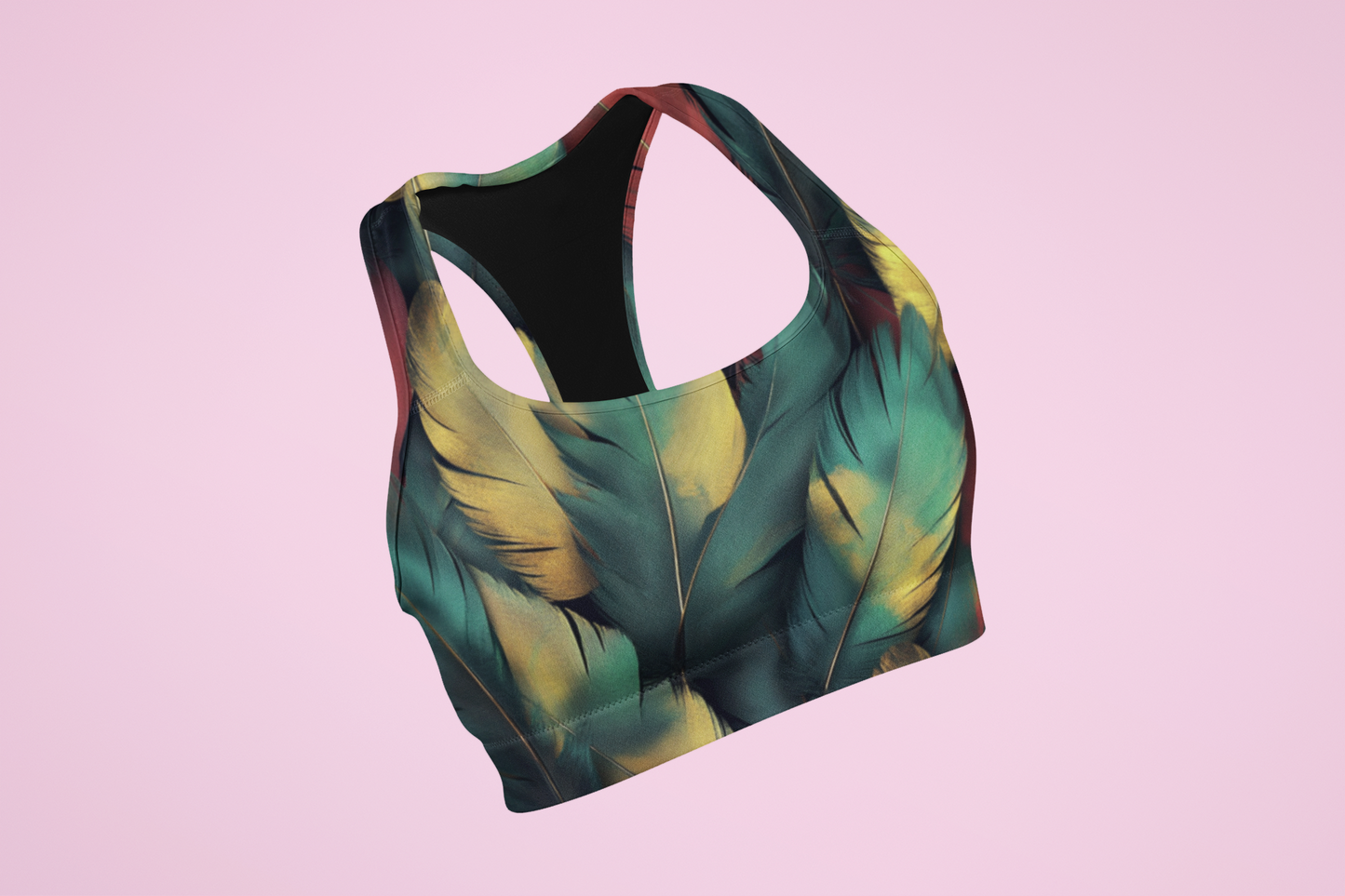 Deep Jungle Feather Bra
