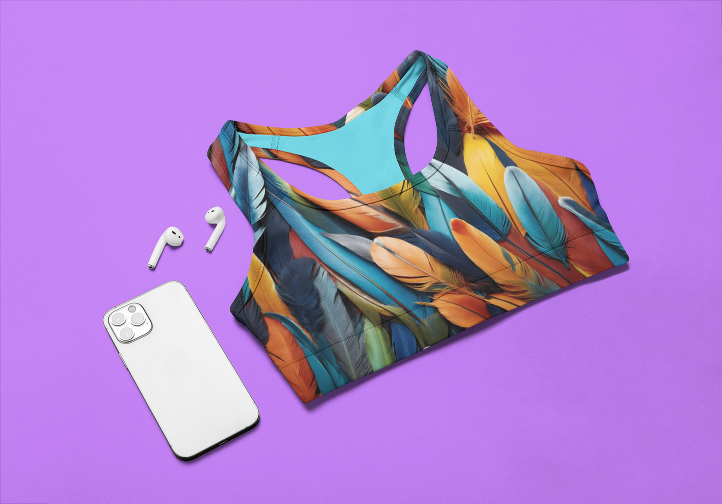 Bold Tropics Feather Bra
