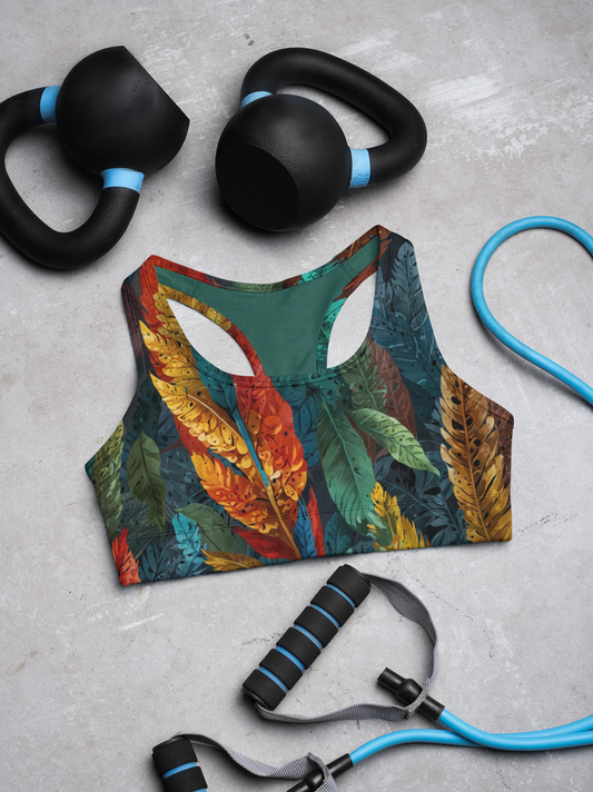 Ember Rainforest Feather Bra