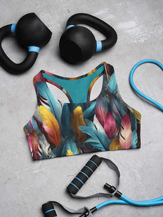 Jewel Wing Feather Bra